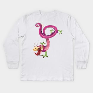Chinese Dragon Kids Long Sleeve T-Shirt